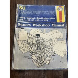 SU Carburettors Owners Workshop Manual Don Peers 1976 Haynes Tuning H HD HS HIF
